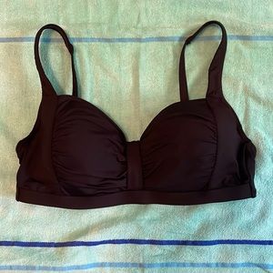 Black bra style bikini top